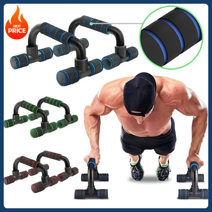 U-Shaped Push-Up Bars - Ergonomic Wrist-Safe Design (Pair)