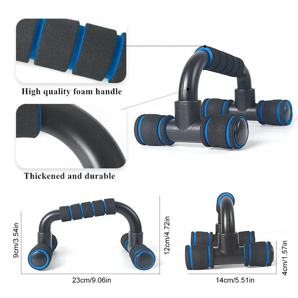 U-Shaped Push-Up Bars - Ergonomic Wrist-Safe Design (Pair)