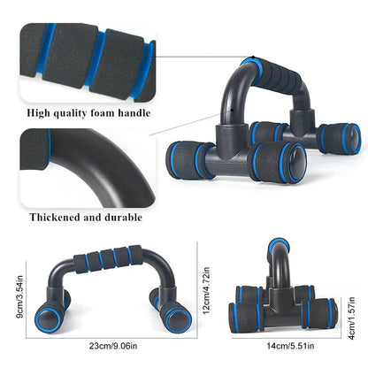 U-Shaped Push-Up Bars - Ergonomic Wrist-Safe Design (Pair)
